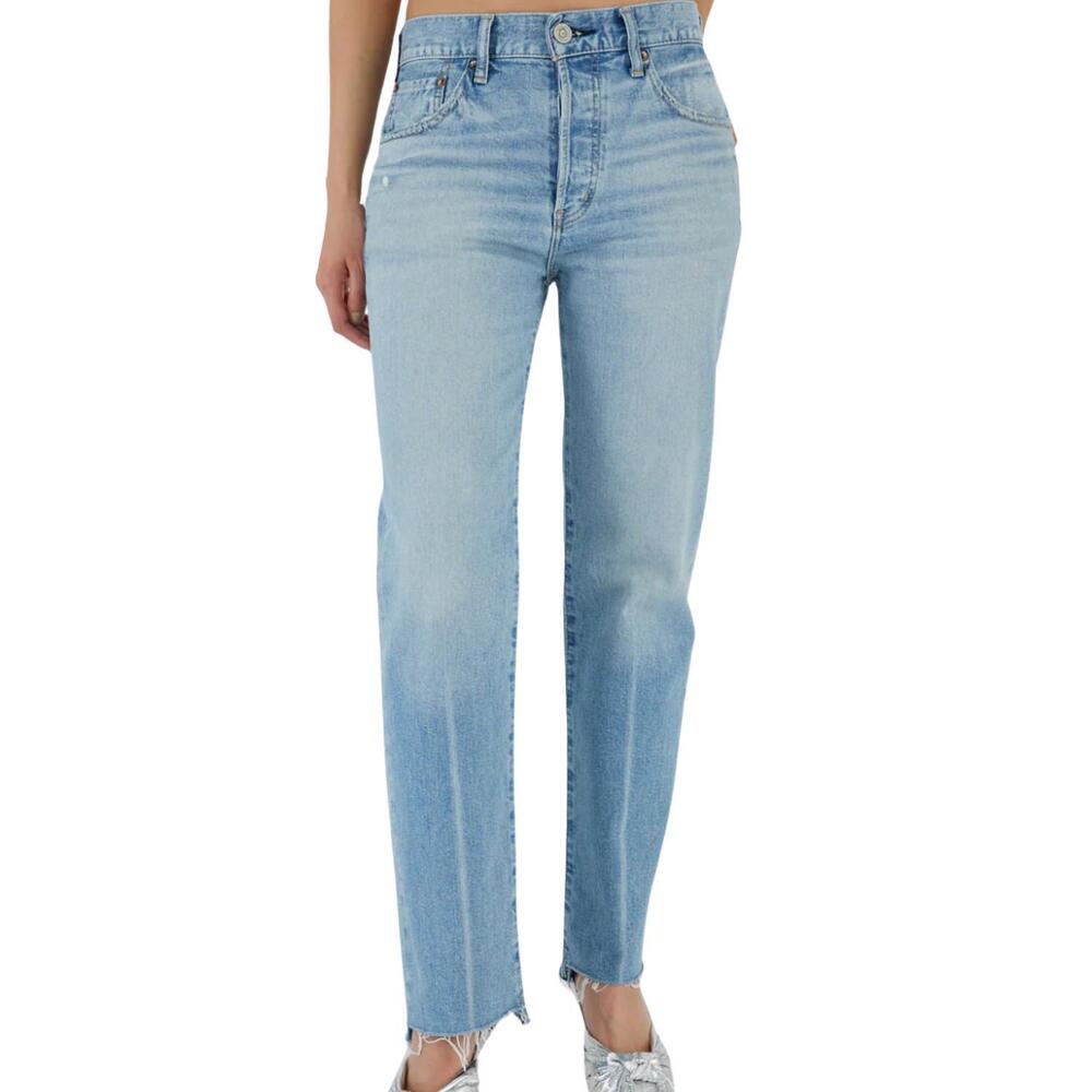 NEW MOUSSY cumberland straight jean in light blue